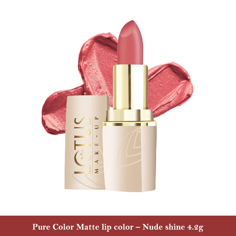 Lotus Make-Up Pure Colors Matte Lip Color - Nude Shine, 4.1 g-3.webp